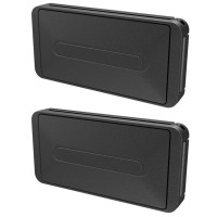 Pair Black Car Seat Belt Adjuster Clip Stopper Buckle Safe Comfortable